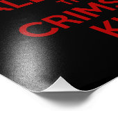 Kalm houden met de Crimson King Foto Afdruk (Hoek)