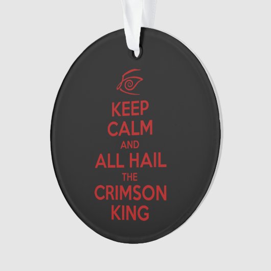 Kalm houden met de Crimson King Ornament (voorkant)