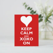 Kalm houden met Hugs en Kisses Briefkaart (Staand voorkant)