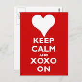 Kalm houden met Hugs en Kisses Briefkaart (Voorkant / Achterkant)