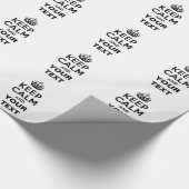 Kalm houden met Jouw tekst Cadeaupapier (Hoek)