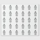 Kalm houden met Jouw tekst Cadeaupapier (Vlak)