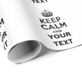 Kalm houden met Jouw tekst Cadeaupapier (Rol Hoek)