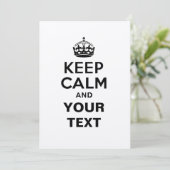 Kalm houden met Jouw tekst Kaart (Staand voorkant)