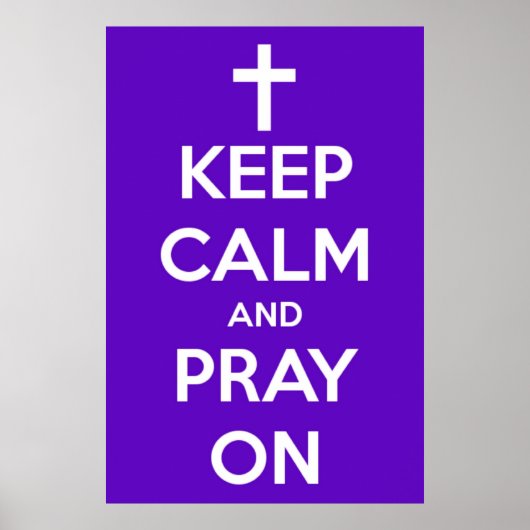 Kalm houden op grote schaal en brouwen op Paars Po Poster (Voorkant)