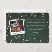 Kalm houden op kerst met kerst feestdagenkaart (Achterkant)