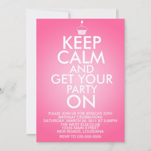 Kalm houden op zaterdag kaart (Voorkant)