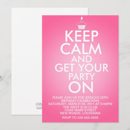 Kalm houden op zaterdag kaart (Voorkant / Achterkant)