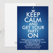 Kalm houden op zaterdag kaart (Voorkant / Achterkant)