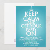 Kalm houden op zaterdag kaart (Voorkant / Achterkant)