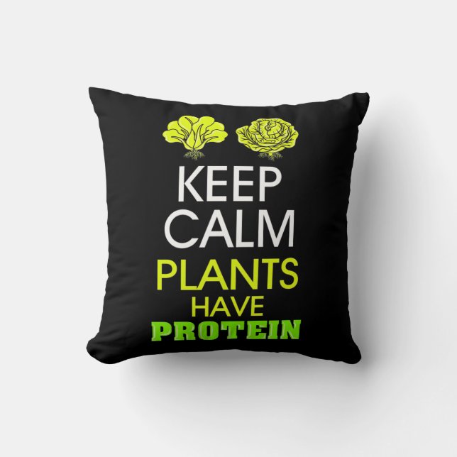 Kalm houden Planten hebben eiwitten Kussen (Voorkant)