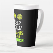 Kalm houden Planten hebben eiwitten Latte Mok (Rechterhoek)