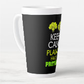 Kalm houden Planten hebben eiwitten Latte Mok (Linkerhoek)