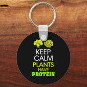 Kalm houden Planten hebben eiwitten Sleutelhanger (Voorkant)