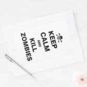 Kalm houden rechthoekige sticker (Envelop)