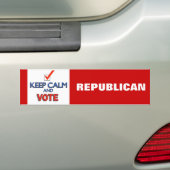 Kalm houden Republican 2024 Bumpersticker (Op auto)
