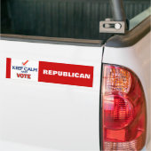 Kalm houden Republican 2024 Bumpersticker (Op Truck)