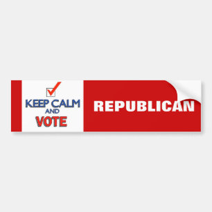 Kalm houden Republican 2024 Bumpersticker
