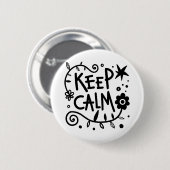 Kalm houden ronde button 5,7 cm (Voorkant /achterkant)
