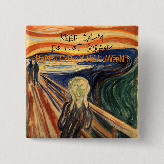 Kalm houden Schreeuw geen HaPPy CrEEpY HaLLWeeN Vierkante Button 5,1 Cm