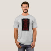 Kalm houden - Sean van de dood T-shirt (Voorkant volledig)