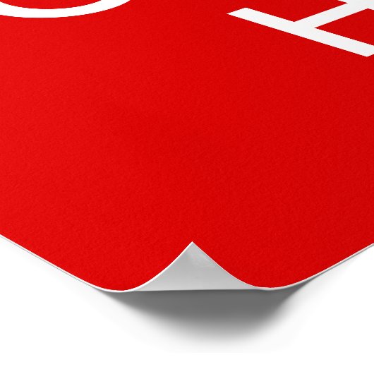 Kalm houden Sjabloon Aangepast Jouw tekst toevoege Poster (Hoek)