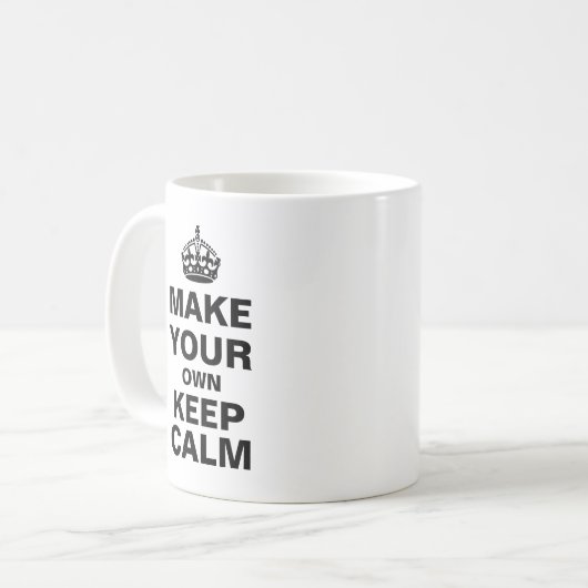 Kalm houden Sjabloon Koffiemok (Voorkant links)