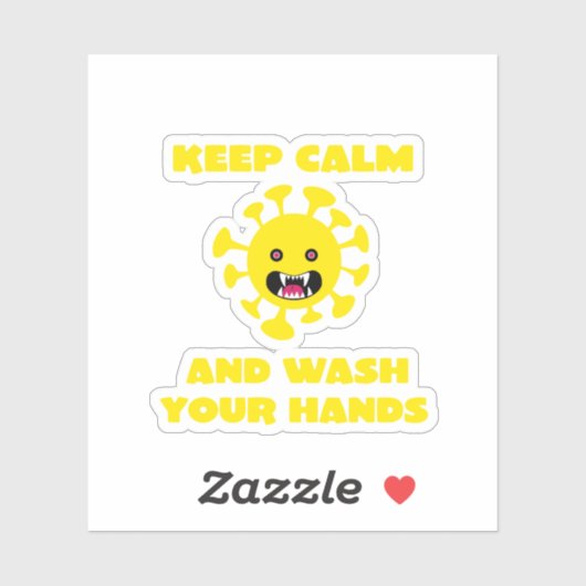 Kalm houden sticker (Vel)