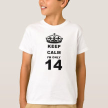 kalm houden tot 14 t-shirt