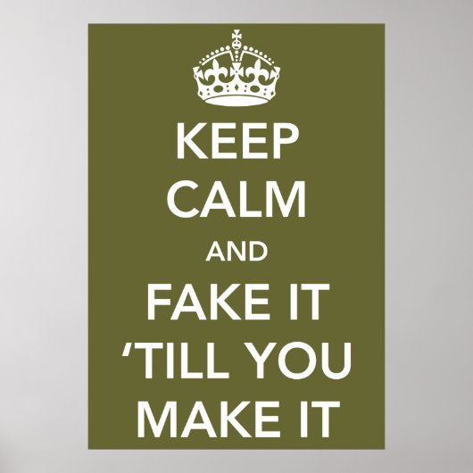 Kalm houden tot je het Poster maakt (Voorkant)