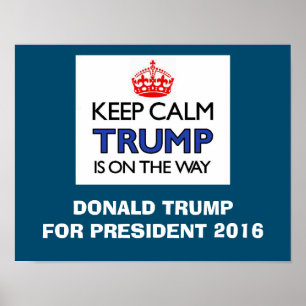 Kalm houden TRUMP Poster