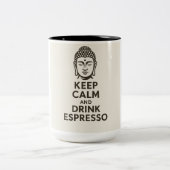 Kalm houden tweekleurige koffiemok (Center)