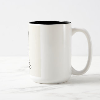 Kalm houden tweekleurige koffiemok