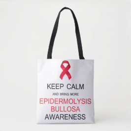 Kalm houden voor Epidermolysis Bullosa Awareness Tote Bag