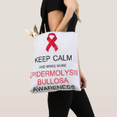 Kalm houden voor Epidermolysis Bullosa Awareness Tote Bag (Dichtbij)