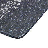 Kalm houden voor Jouw tekst in middernacht stijl Snijplank (Hoek)