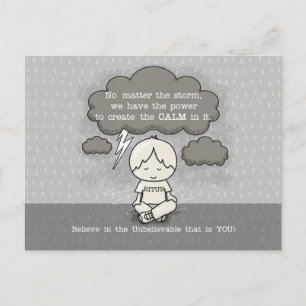 Kalm in het Storm Briefkaart