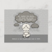 Kalm in het Storm Briefkaart (Voorkant)