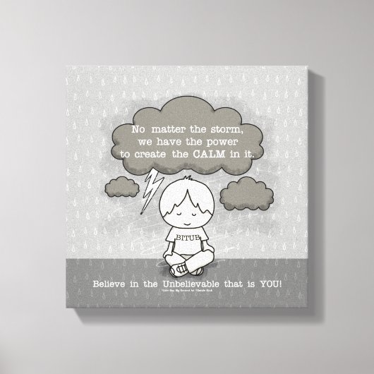 Kalm in het Storm Canvas Afdruk (Voorkant)