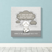 Kalm in het Storm Canvas Afdruk (Insitu (Houten vloer))