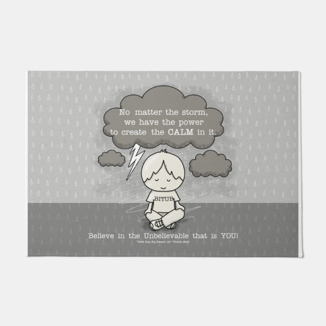 Kalm in het Storm Deurmat (Voorkant)