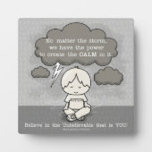 Kalm in het Storm Fotoplaat (Voorkant)