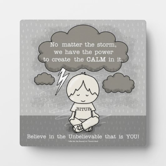 Kalm in het Storm Fotoplaat (Voorkant)