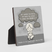 Kalm in het Storm Fotoplaat (Voorkant)