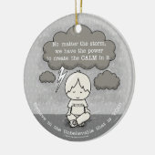 Kalm in het Storm Keramisch Ornament (Links)