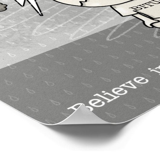 Kalm in het Storm Poster (Hoek)