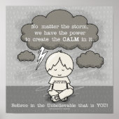 Kalm in het Storm Poster (Voorkant)