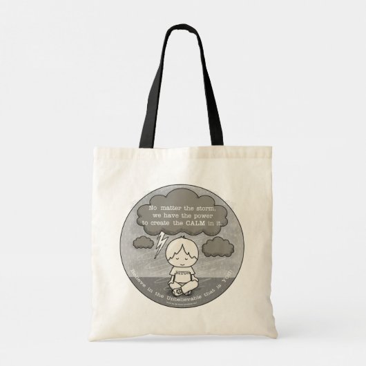 Kalm in het Storm Tote Bag (Achterkant)