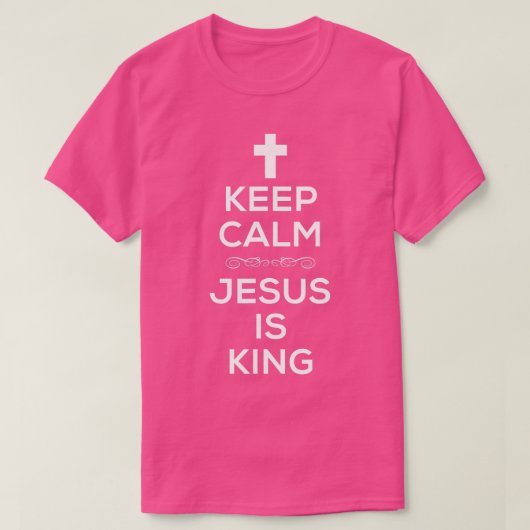 Kalm Jezus is koning voor christelijke kruiden T-shirt (Design voorkant)