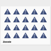 Kalm Jouw tekst houden op Blue Digital Camouflage Sticker (Vel)